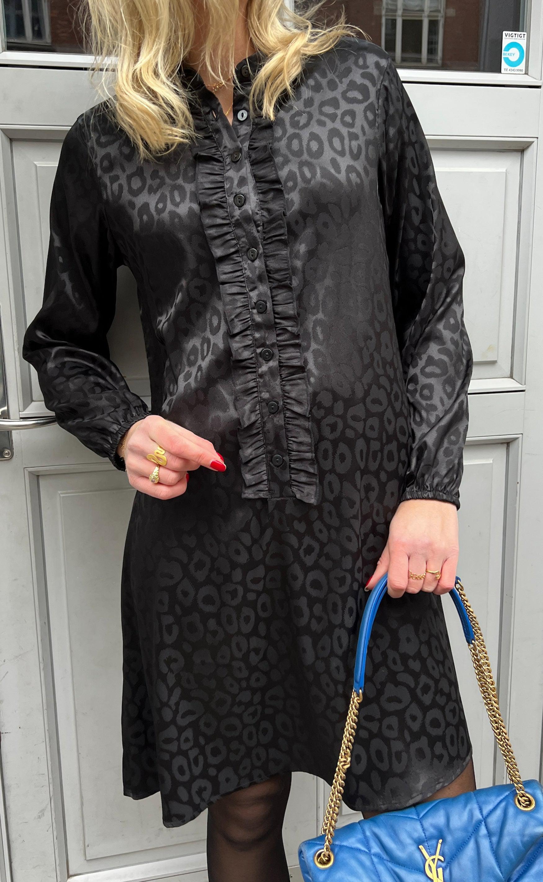 Say INA Copenhagen Kjole - Florina - Black Leopard