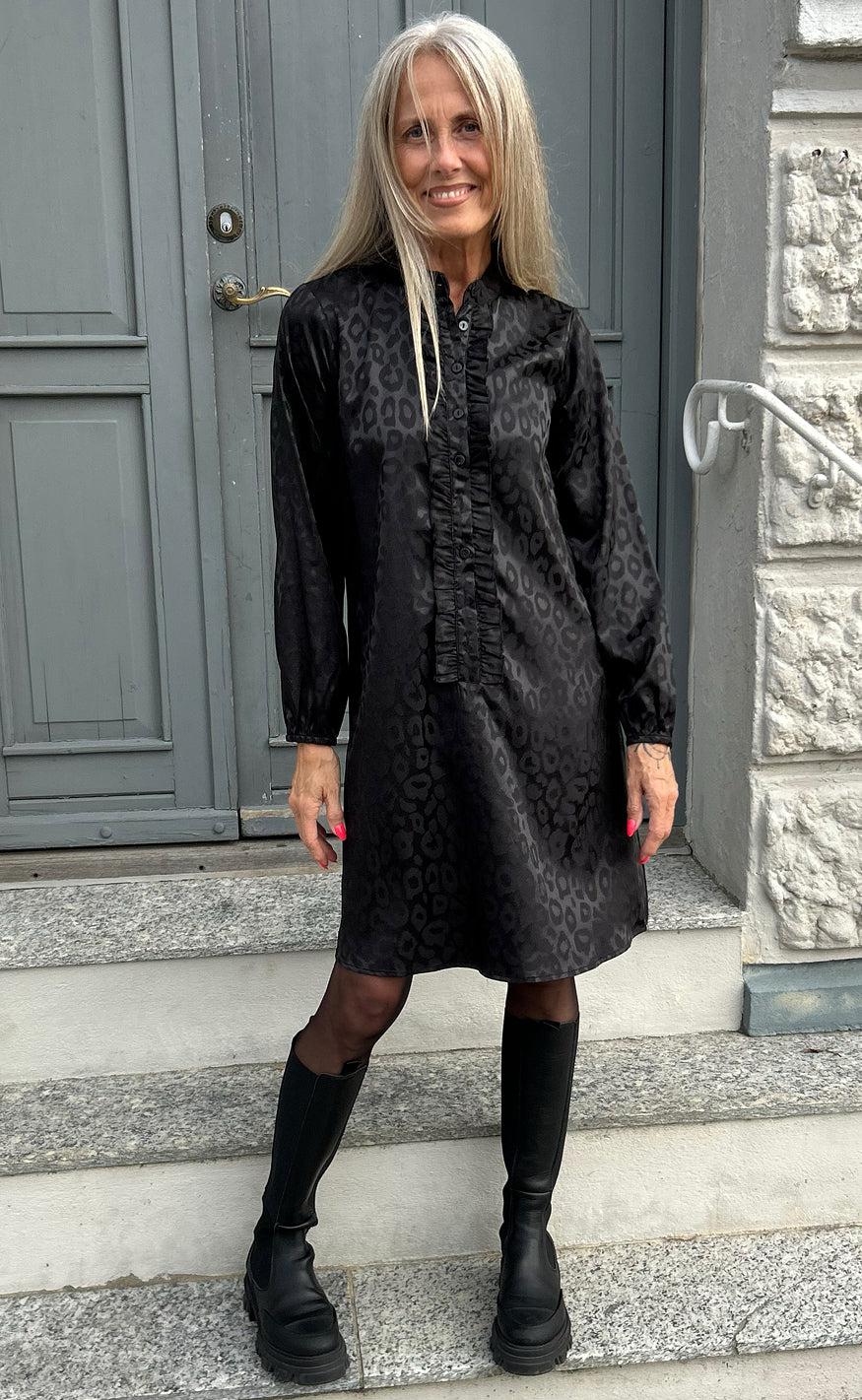 Say INA Copenhagen Kjole - Florina - Black Leopard