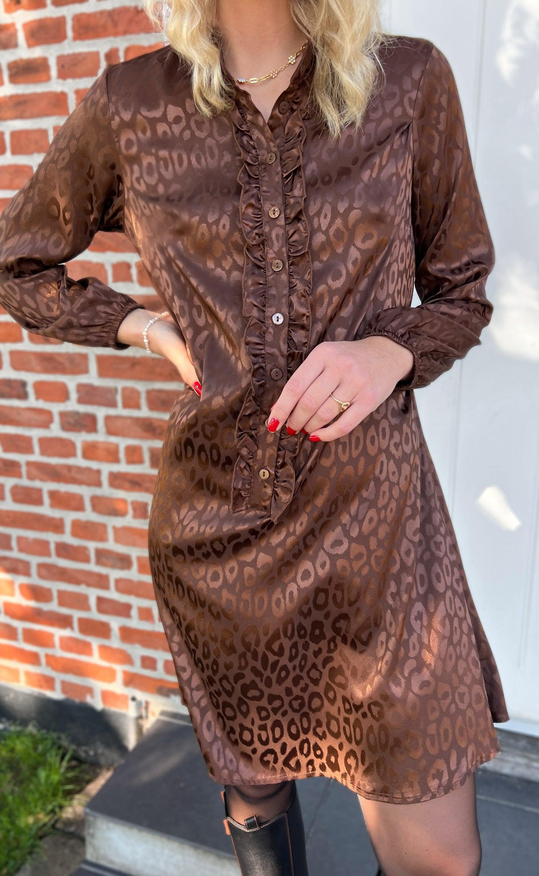 Say INA Copenhagen Kjole - Florina - Chocolate Leopard