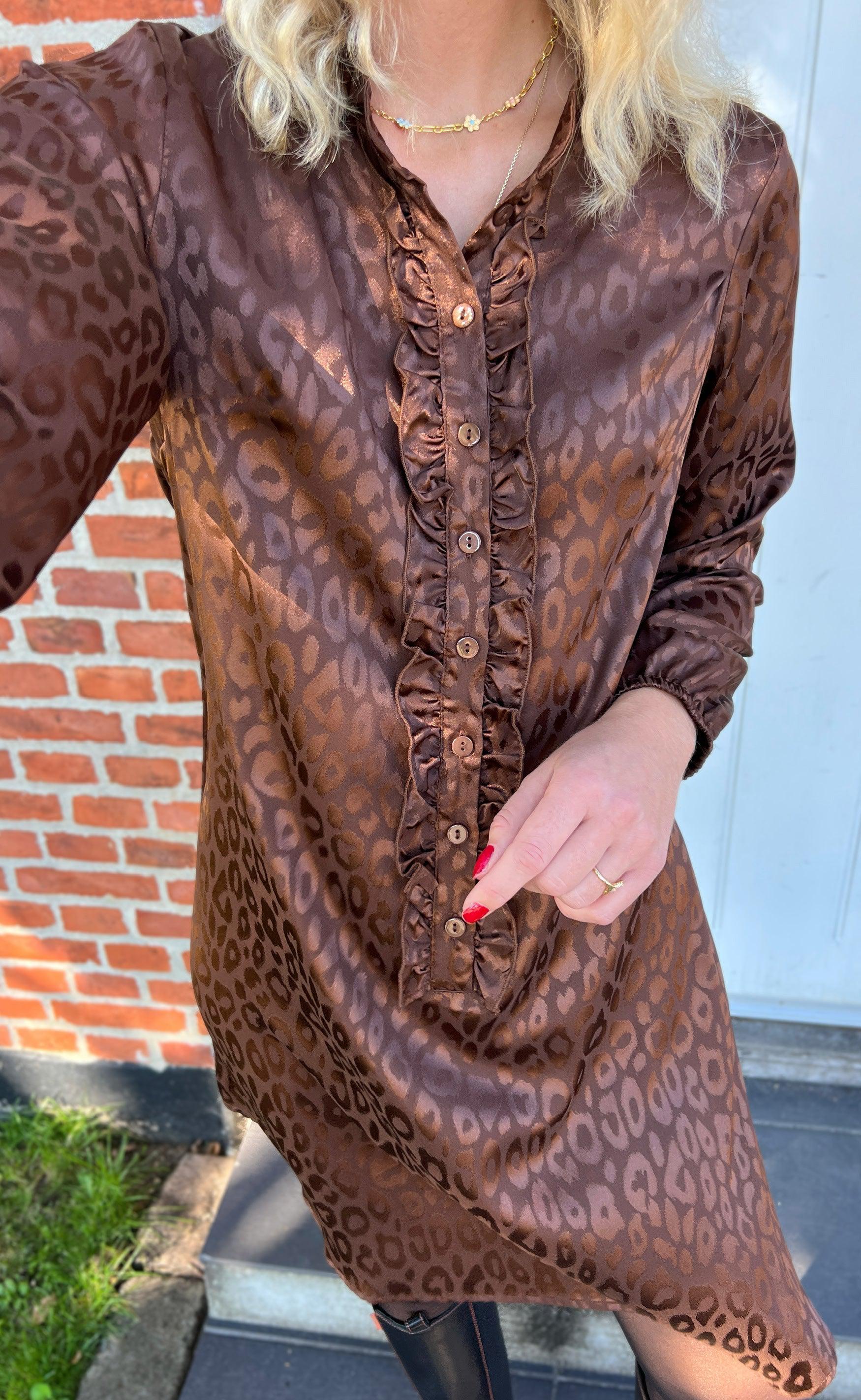 Say INA Copenhagen Kjole - Florina - Chocolate Leopard