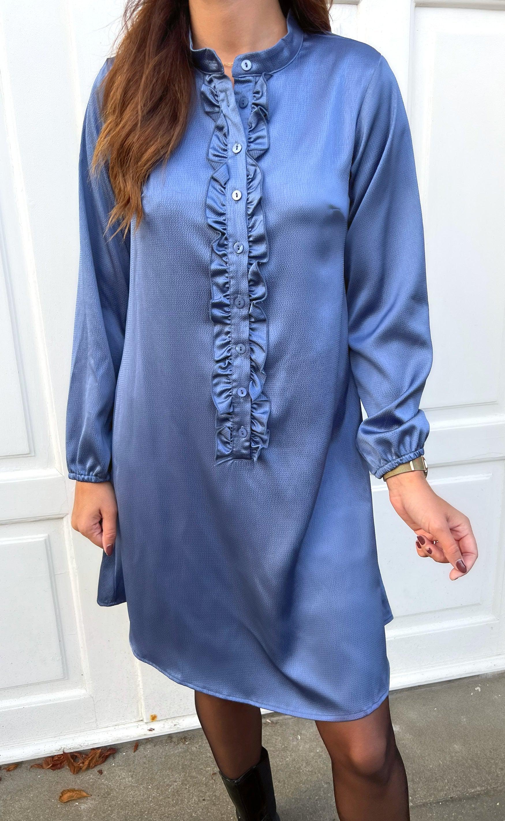 Say INA Copenhagen Kjole - Florina - Shiny Blue