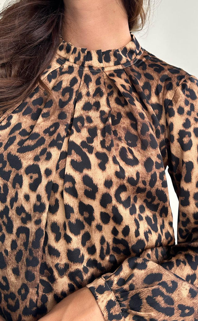 Say INA Copenhagen Kjole - Hazel - Leopard