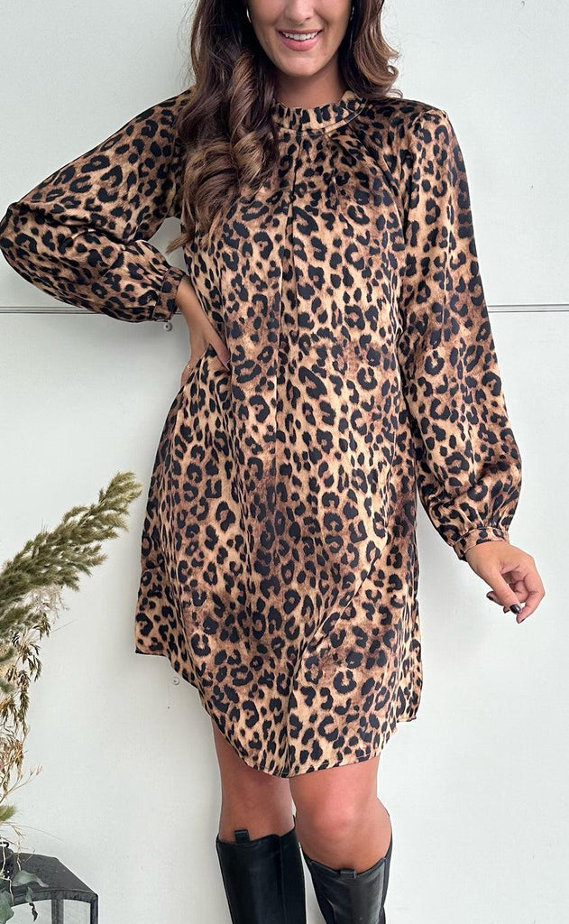 Say INA Copenhagen Kjole - Hazel - Leopard