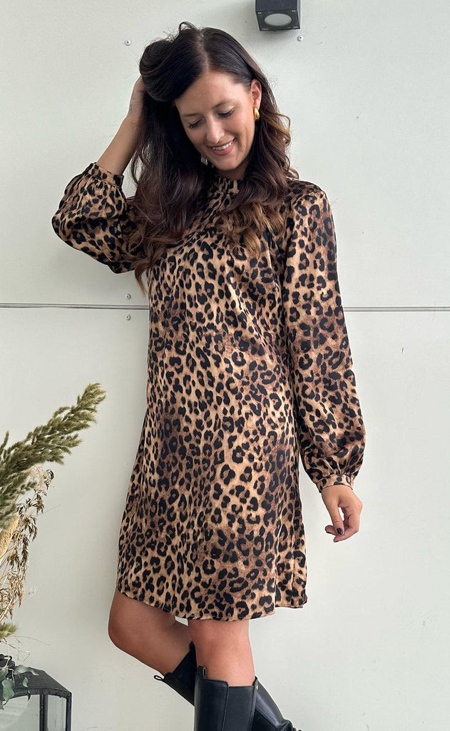 Say INA Copenhagen Kjole - Hazel - Leopard