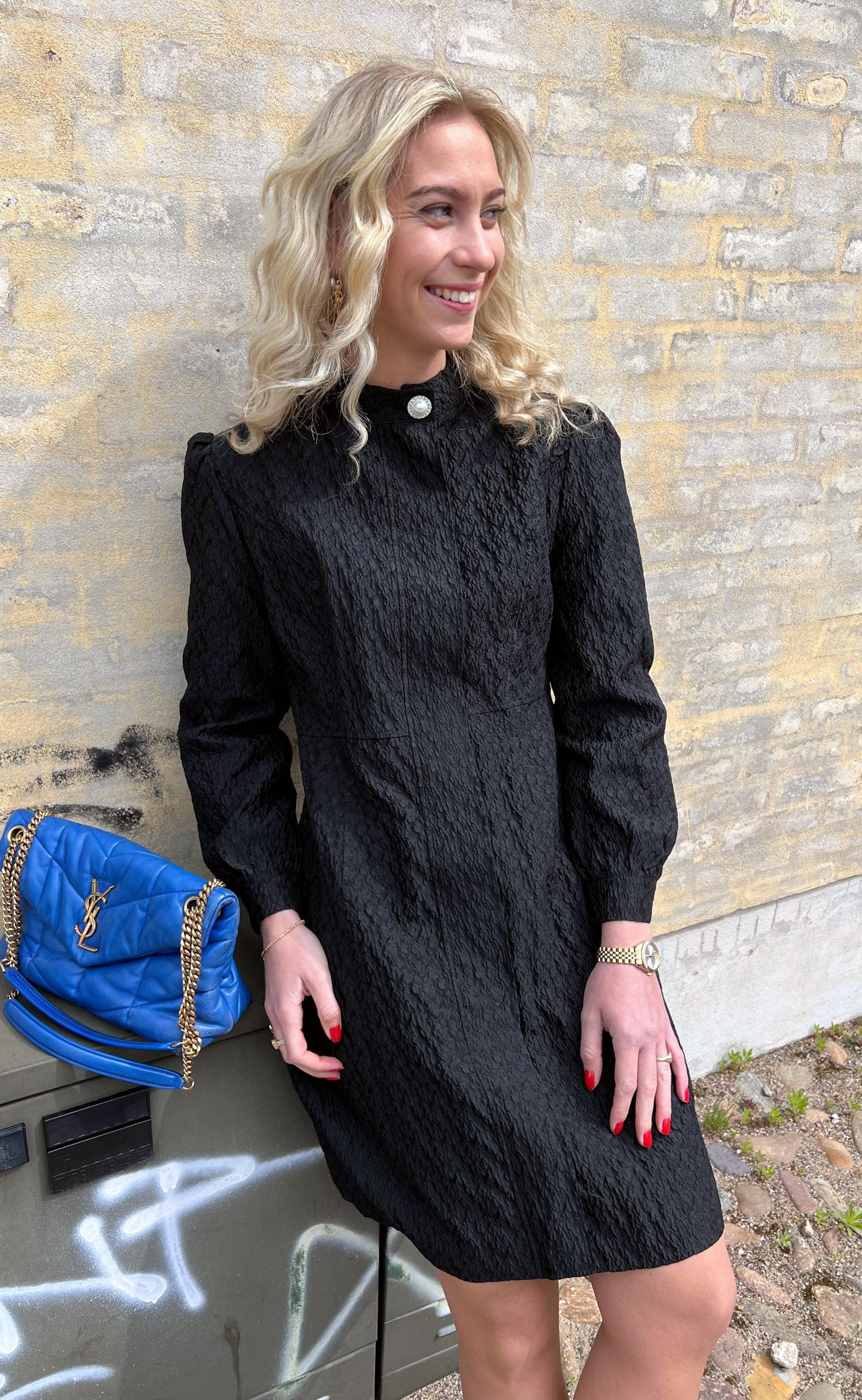 Say INA Copenhagen Kjole - Ines - Black Flower