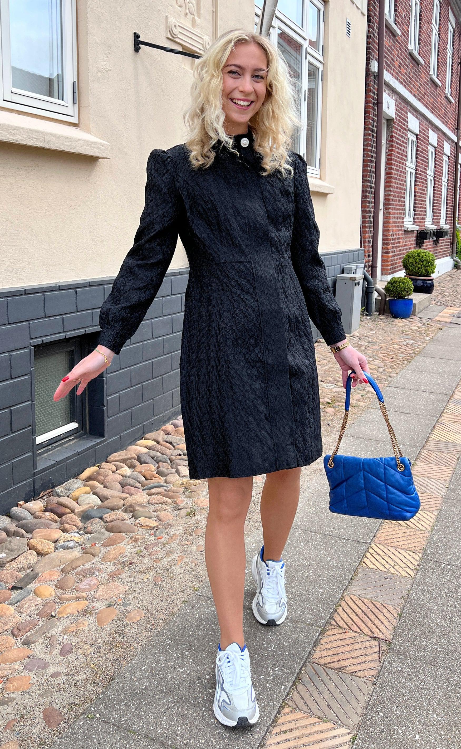 Say INA Copenhagen Kjole - Ines - Black Flower