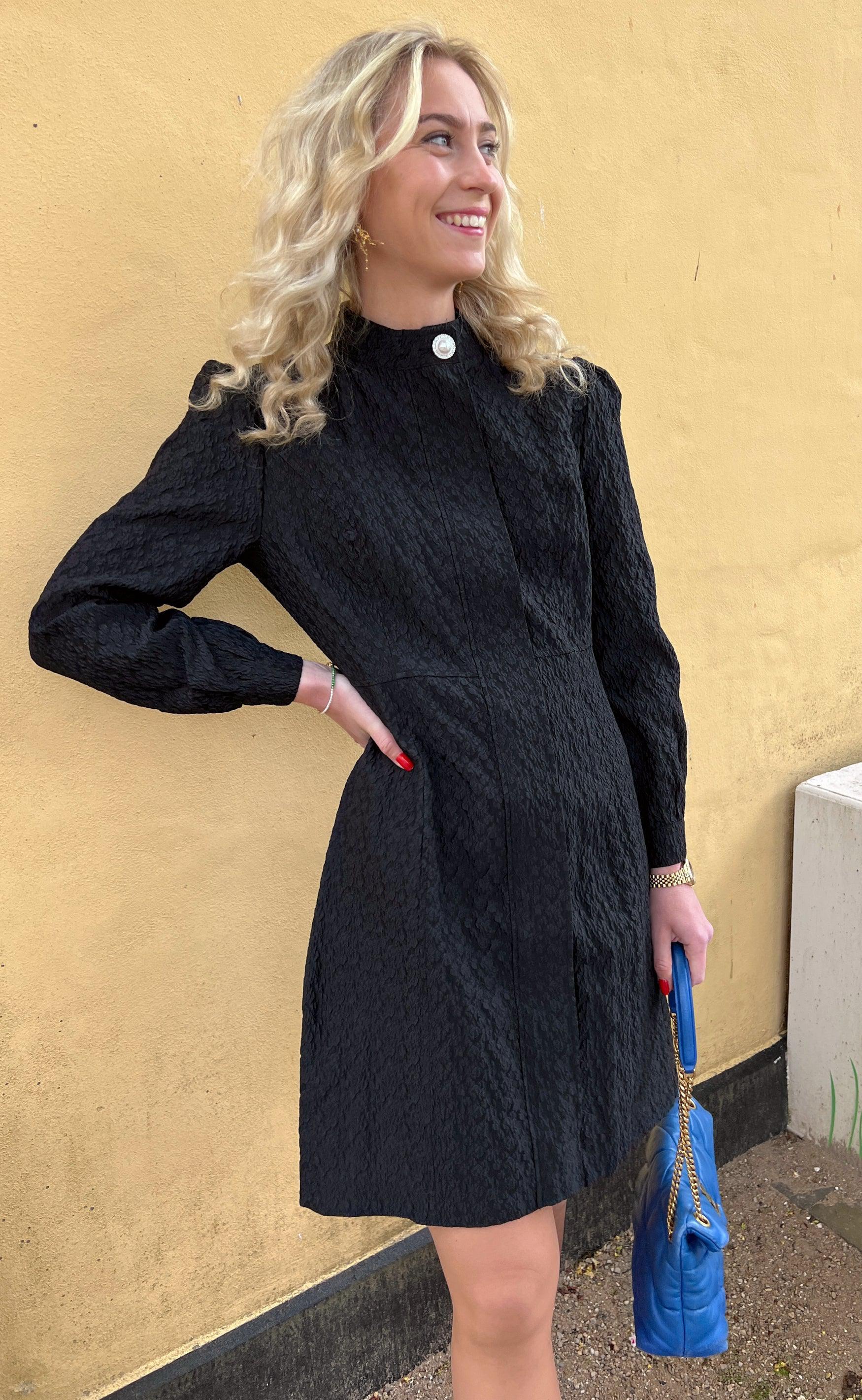 Say INA Copenhagen Kjole - Ines - Black Flower