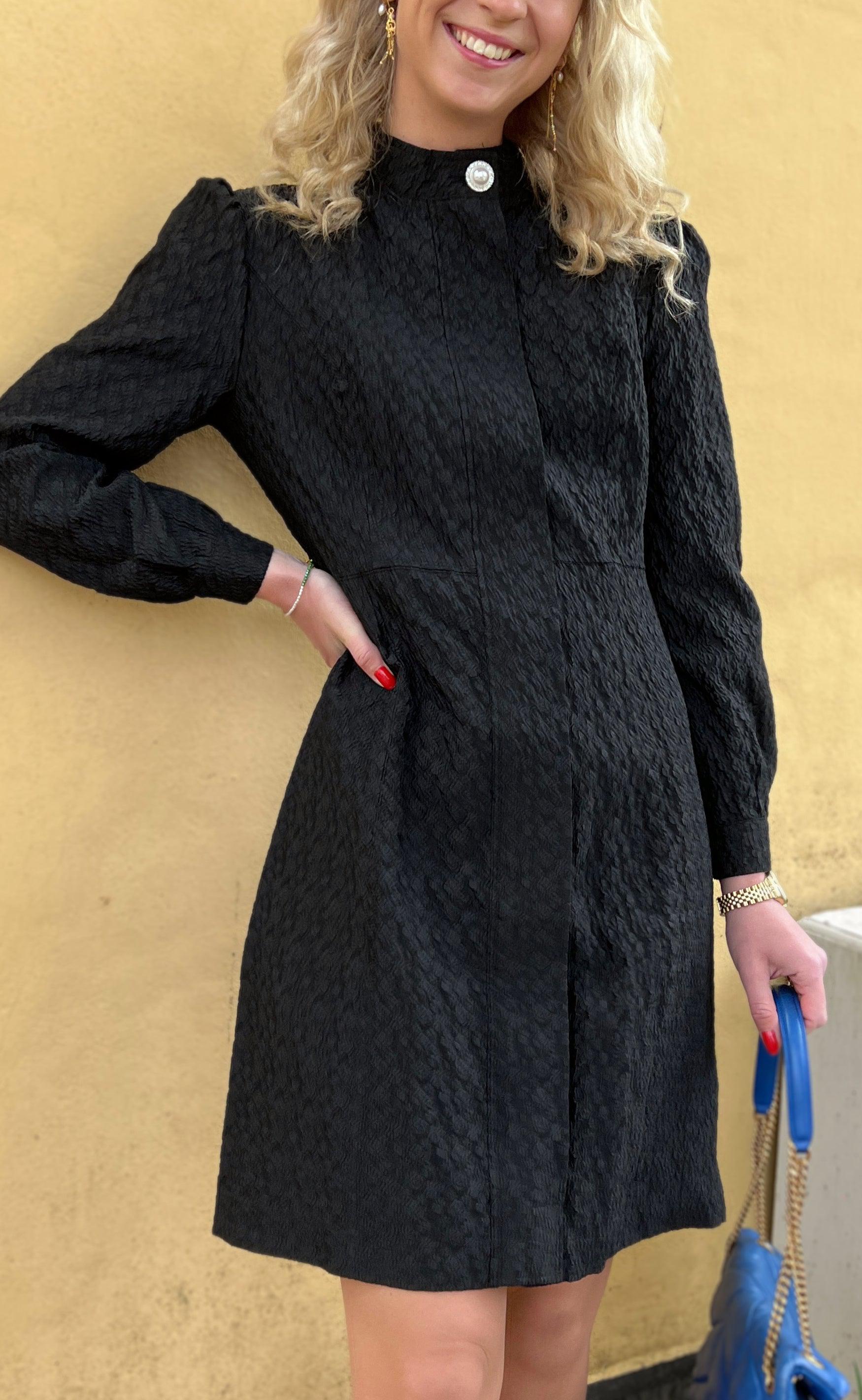 Say INA Copenhagen Kjole - Ines - Black Flower