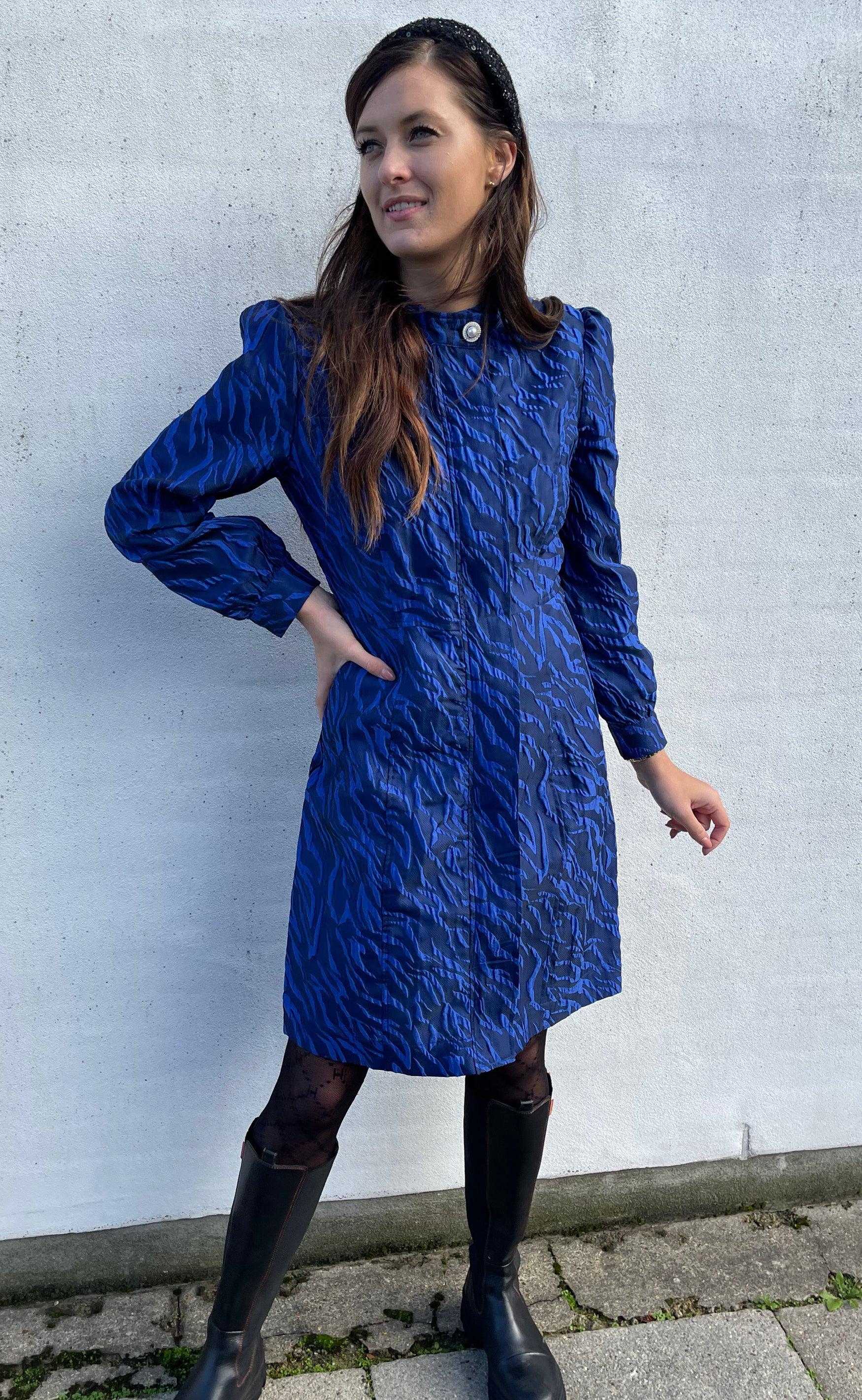 Say INA Copenhagen Kjole - Ines - Blue Zebra