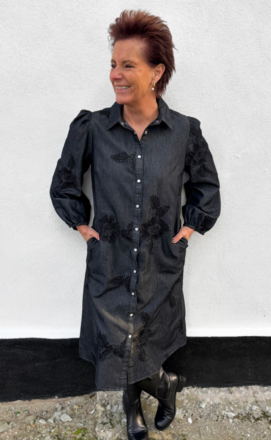 Say INA Copenhagen Kjole - Jessi - Black Denim