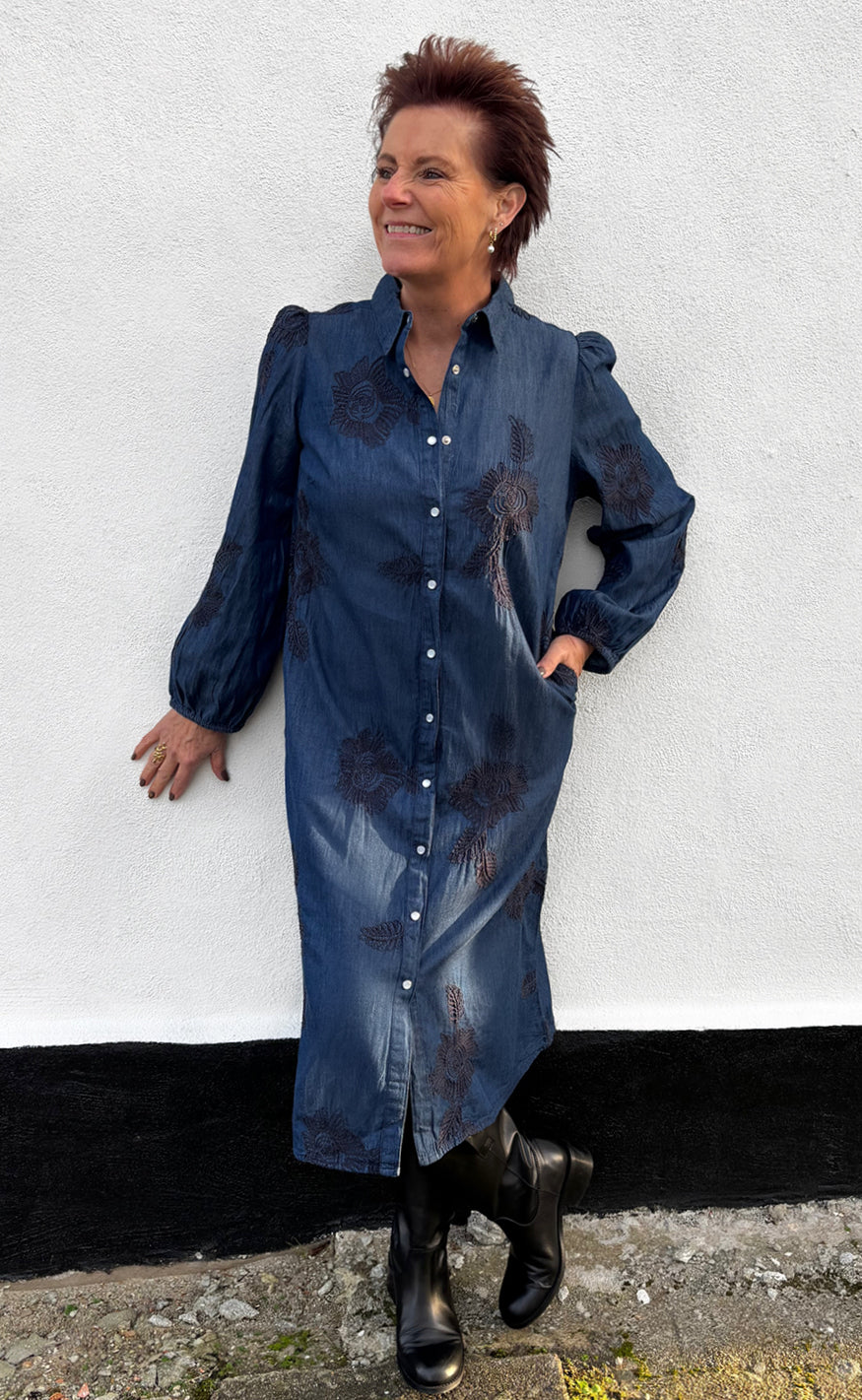 Say INA Copenhagen Kjole - Jessi - Denim Blue