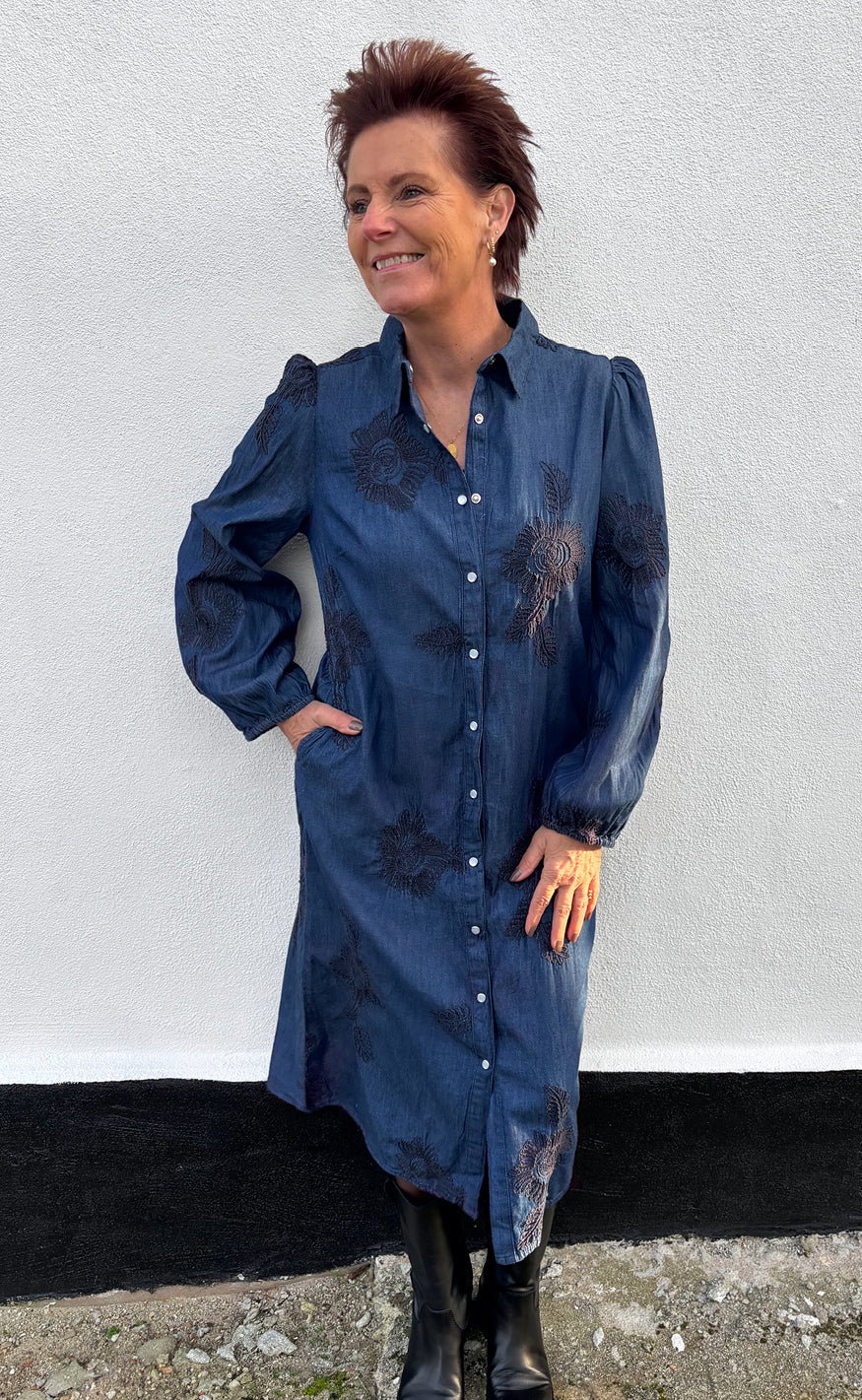 Say INA Copenhagen Kjole - Jessi - Denim Blue