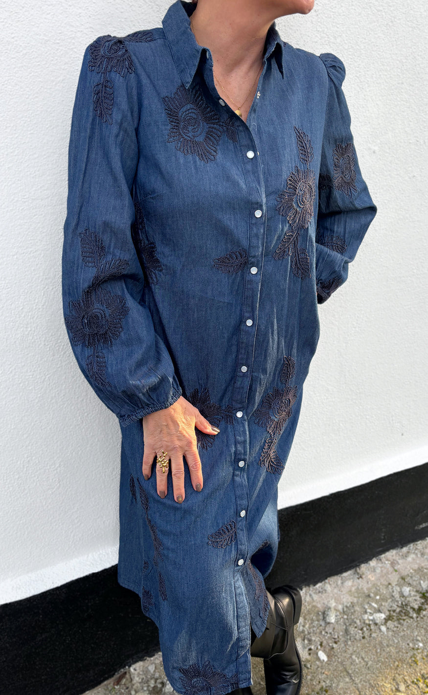 Say INA Copenhagen Kjole - Jessi - Denim Blue