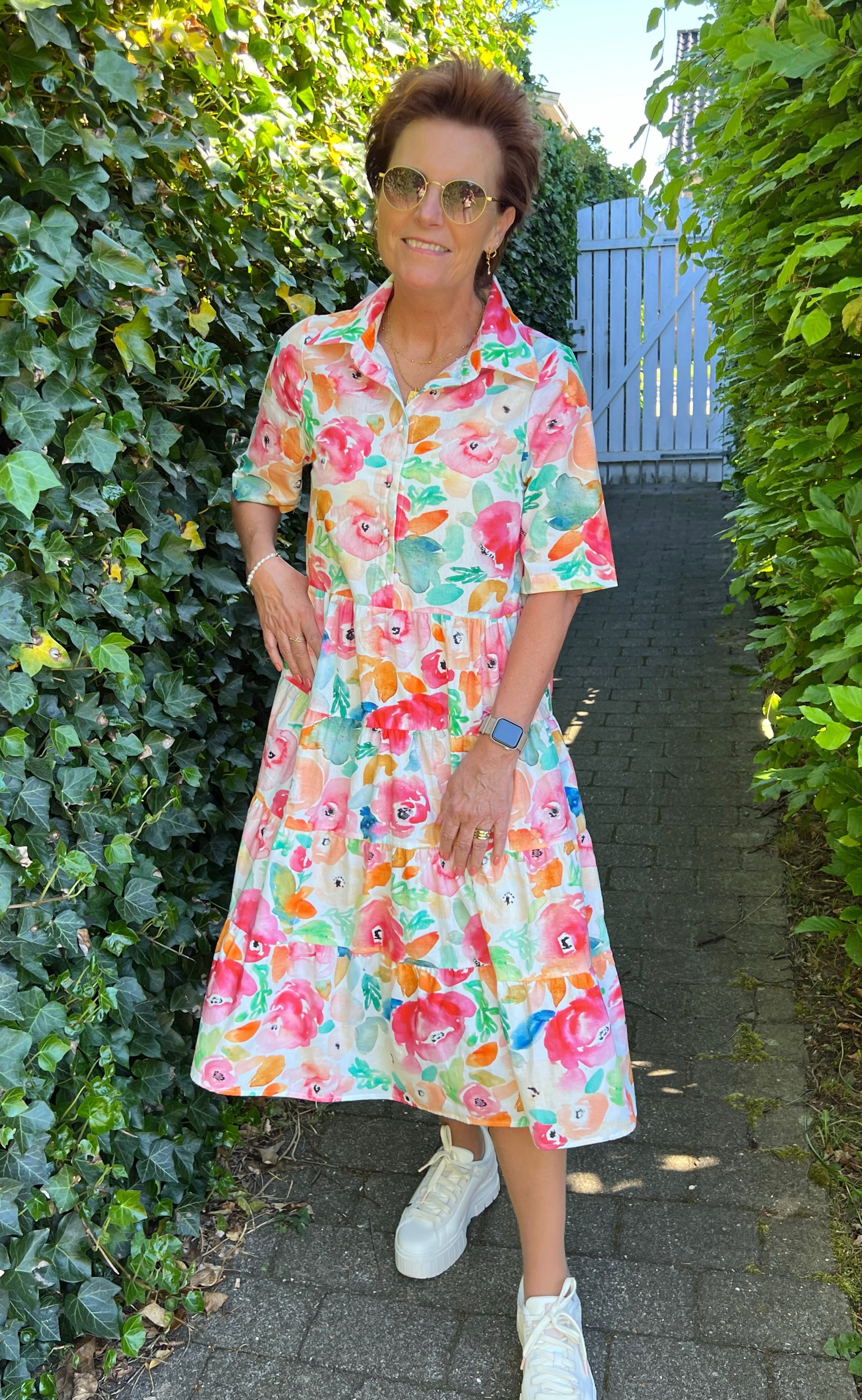 Say INA Copenhagen Kjole - Karla - Multi Flower
