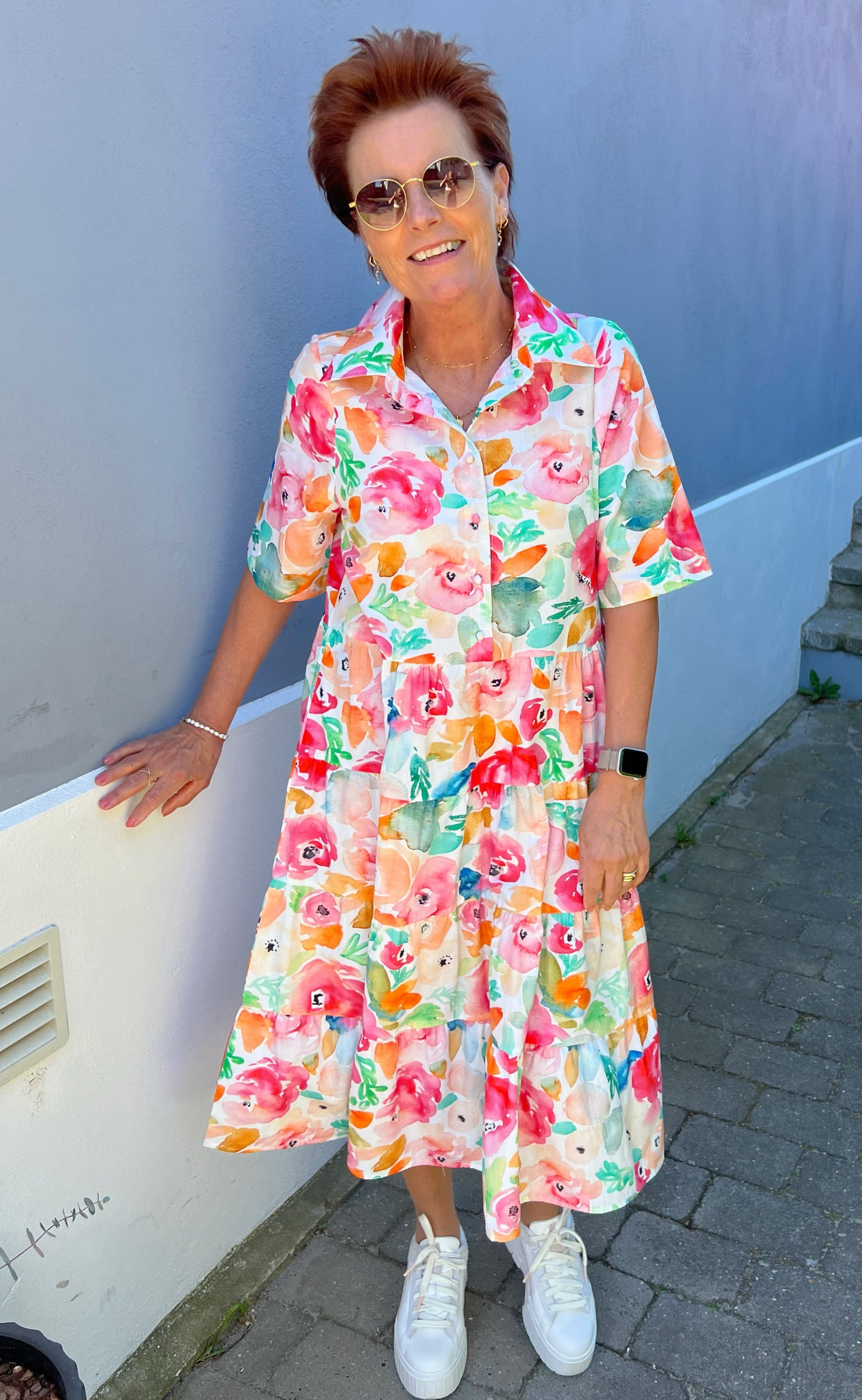 Say INA Copenhagen Kjole - Karla - Multi Flower