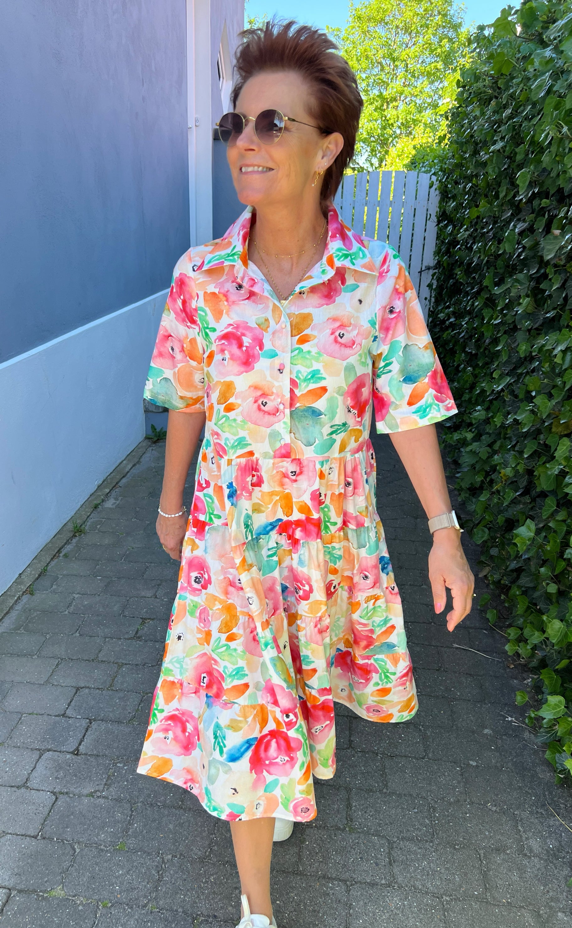 Say INA Copenhagen Kjole - Karla - Multi Flower