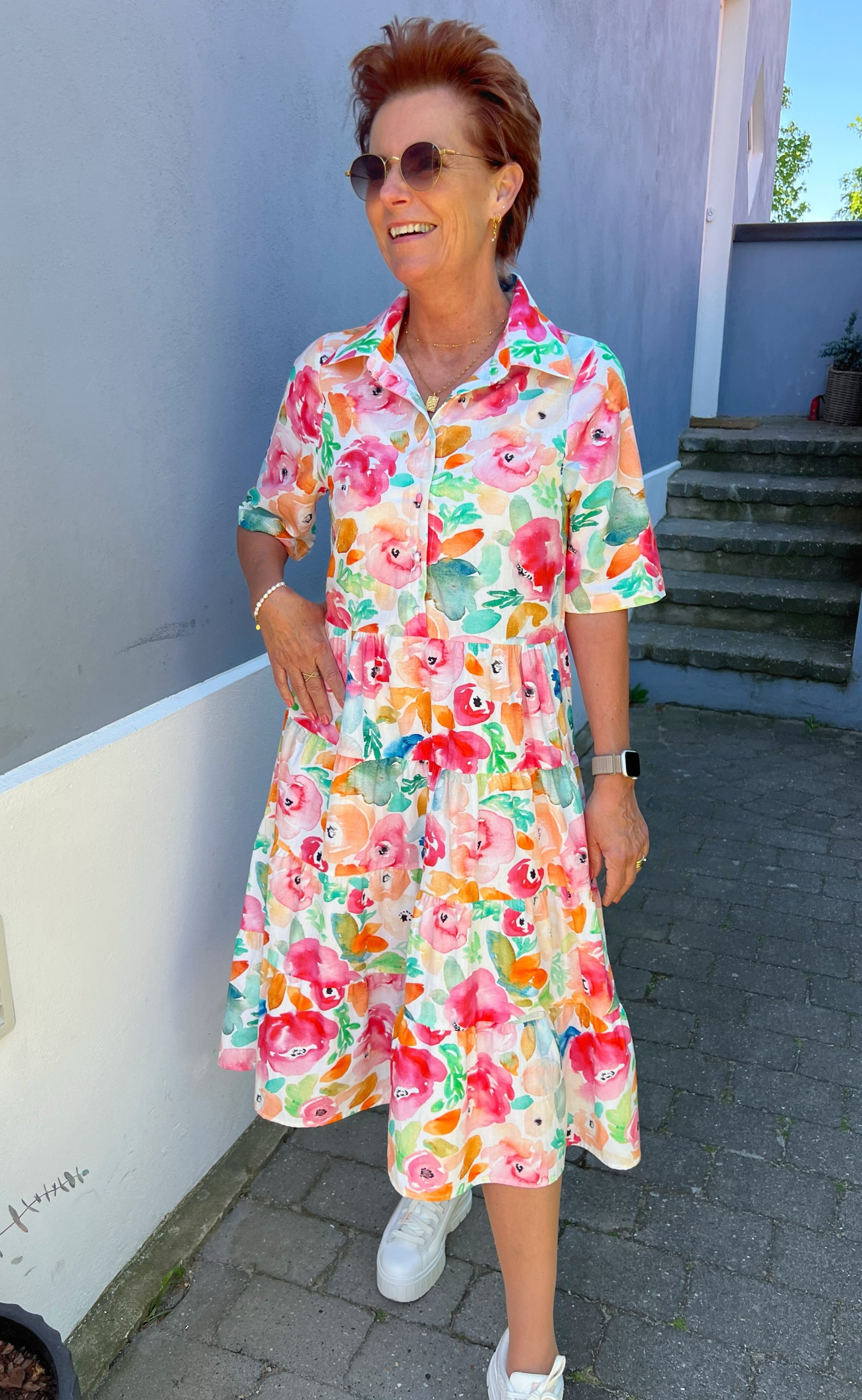 Say INA Copenhagen Kjole - Karla - Multi Flower