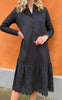 Say INA Copenhagen Kjole - Kitt - Black Embroidery