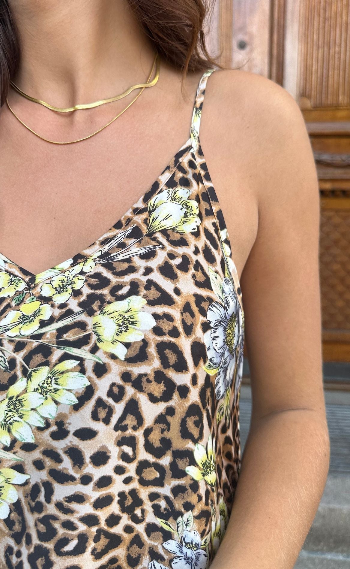 Say INA Copenhagen Kjole - Klara - Leopard Flower