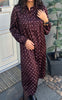 Say INA Copenhagen Kjole - Liara - Bordeaux W. Dots