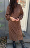 Say INA Copenhagen Kjole - Liara - Dark Brown W. White Dots