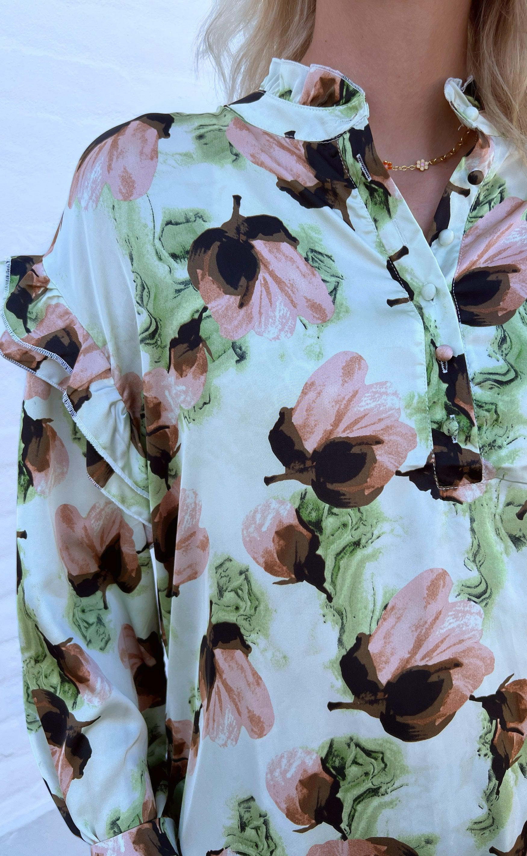 Say INA Copenhagen Kjole - Lisa - Fall Flowers