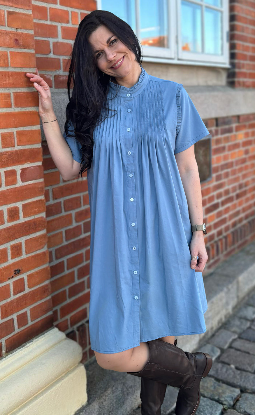 Say INA Copenhagen Kjole - Loui Summer - Blue
