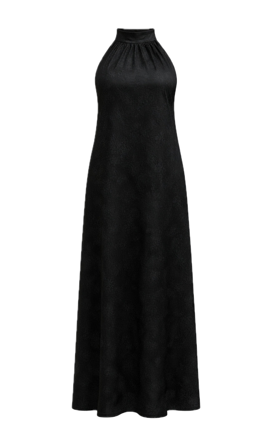 Say INA Copenhagen Kjole - Malina - Black Flower