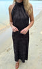 Say INA Copenhagen Kjole - Malina - Black Flower