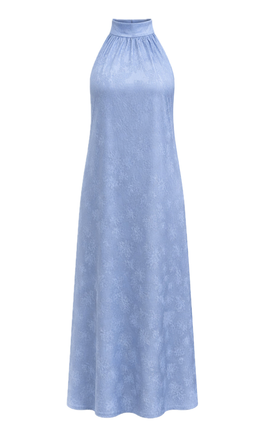 Say INA Copenhagen Kjole - Malina - Blue Flower