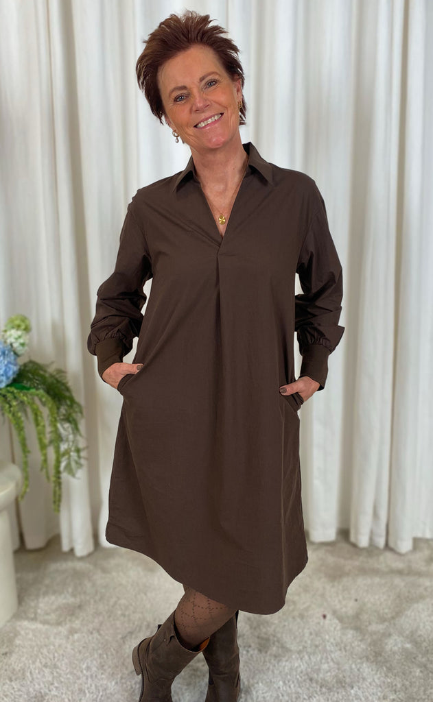 Say INA Copenhagen Kjole - Mari - Dark Brown