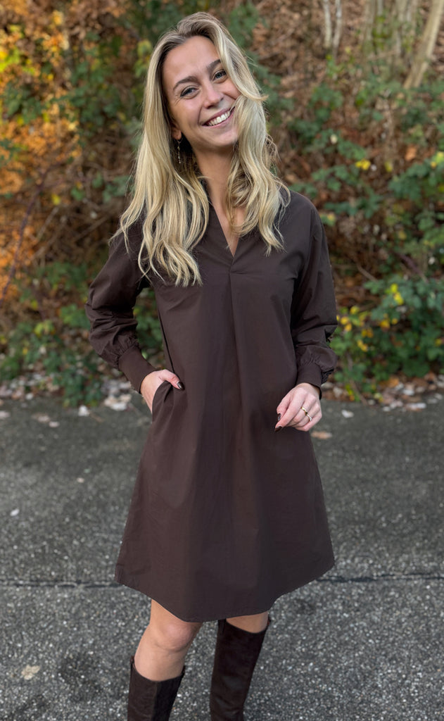 Say INA Copenhagen Kjole - Mari - Dark Brown