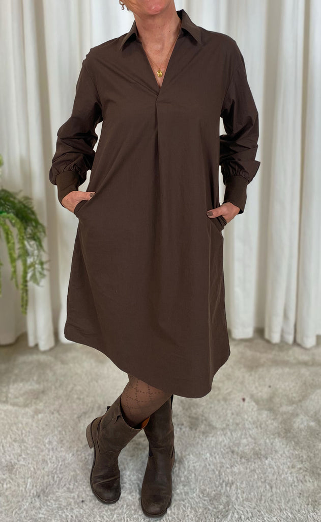 Say INA Copenhagen Kjole - Mari - Dark Brown
