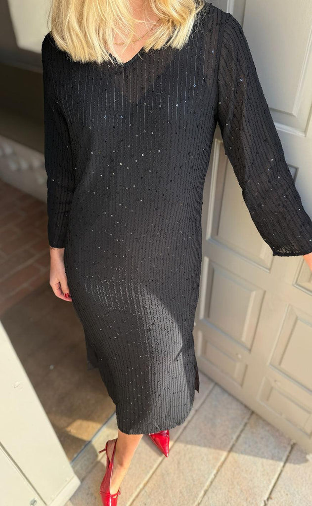 Say INA Copenhagen Kjole - Matilda - Black Sequin