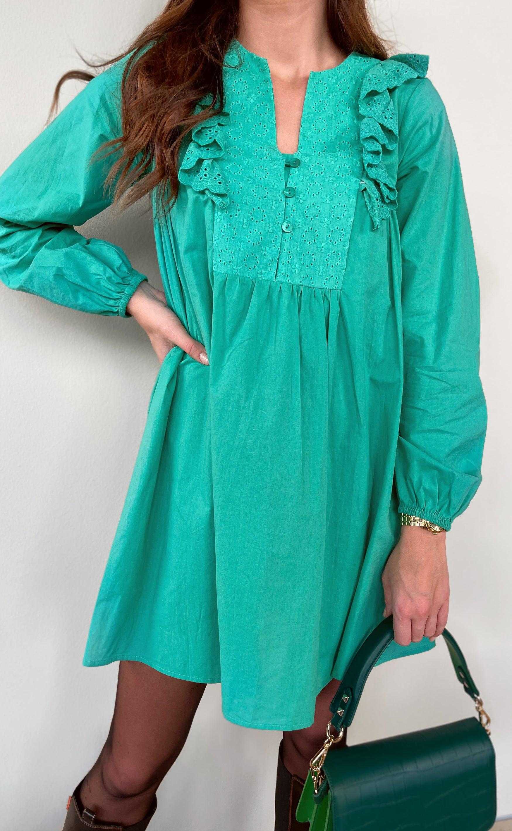 Say INA Copenhagen Kjole - Maya - Green