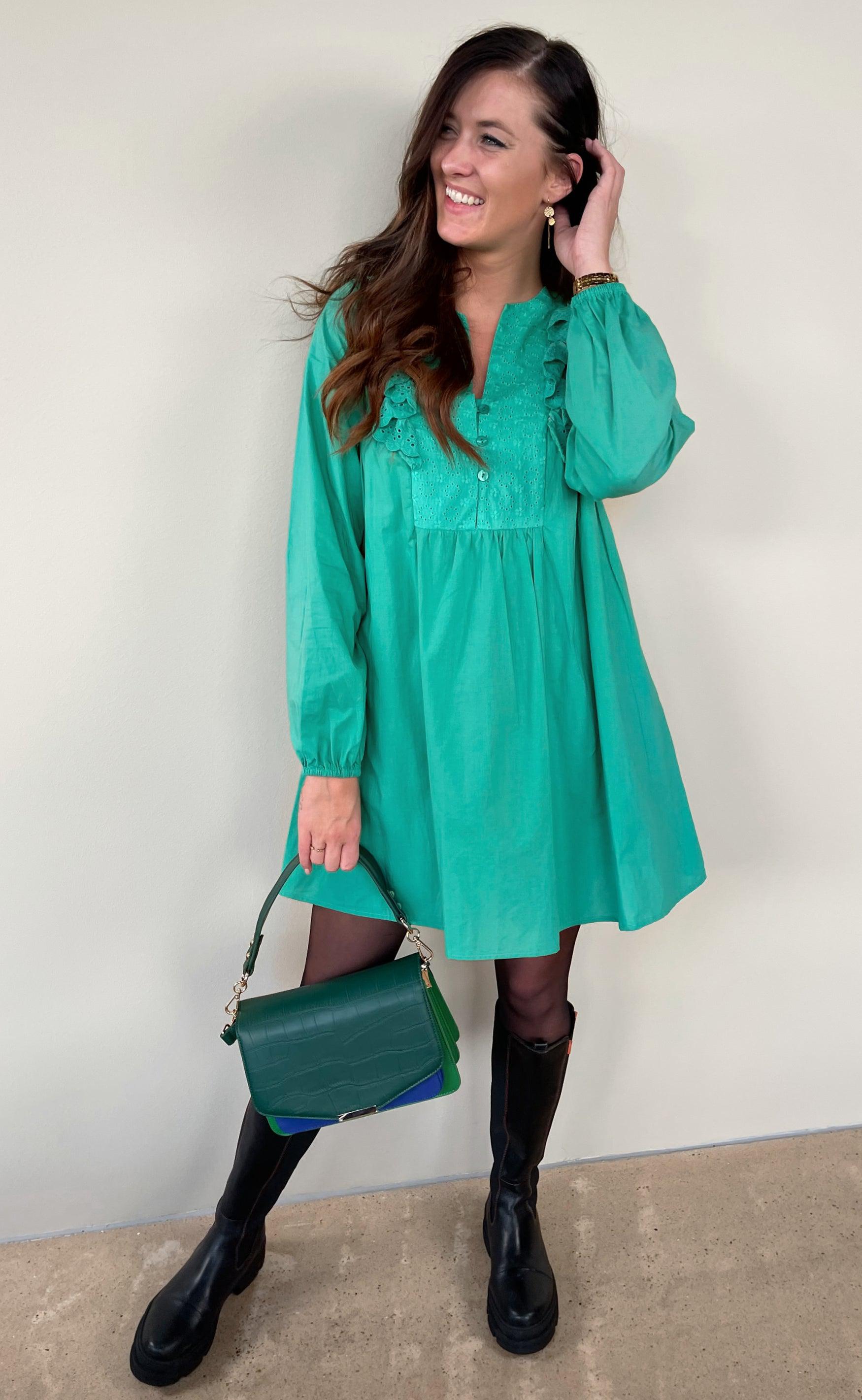 Say INA Copenhagen Kjole - Maya - Green