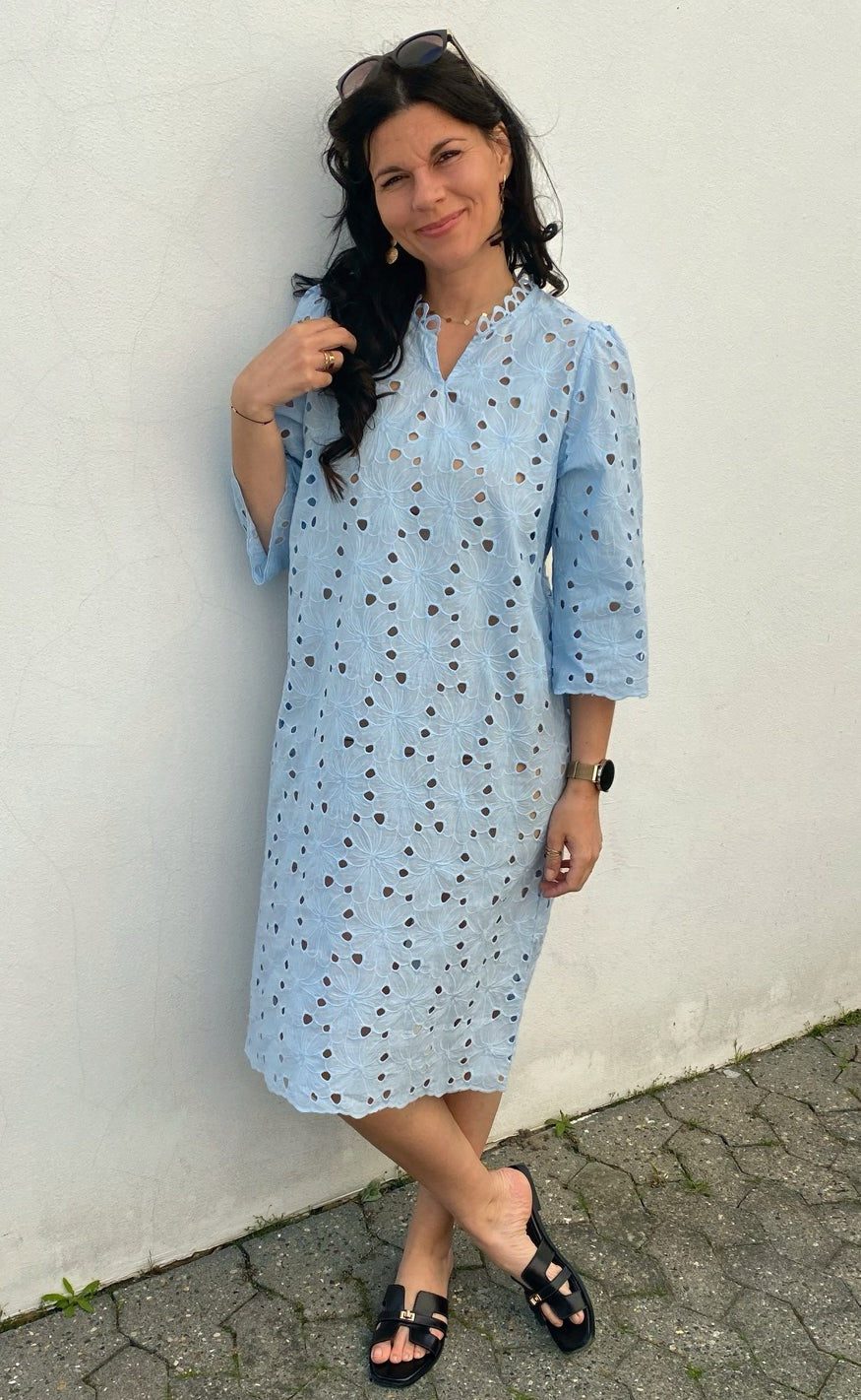 Say INA Copenhagen Kjole - Milla - Blue Lace