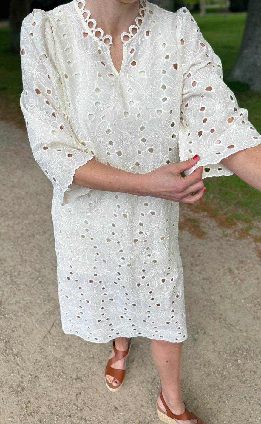 Say INA Copenhagen Kjole - Milla - Off White Lace