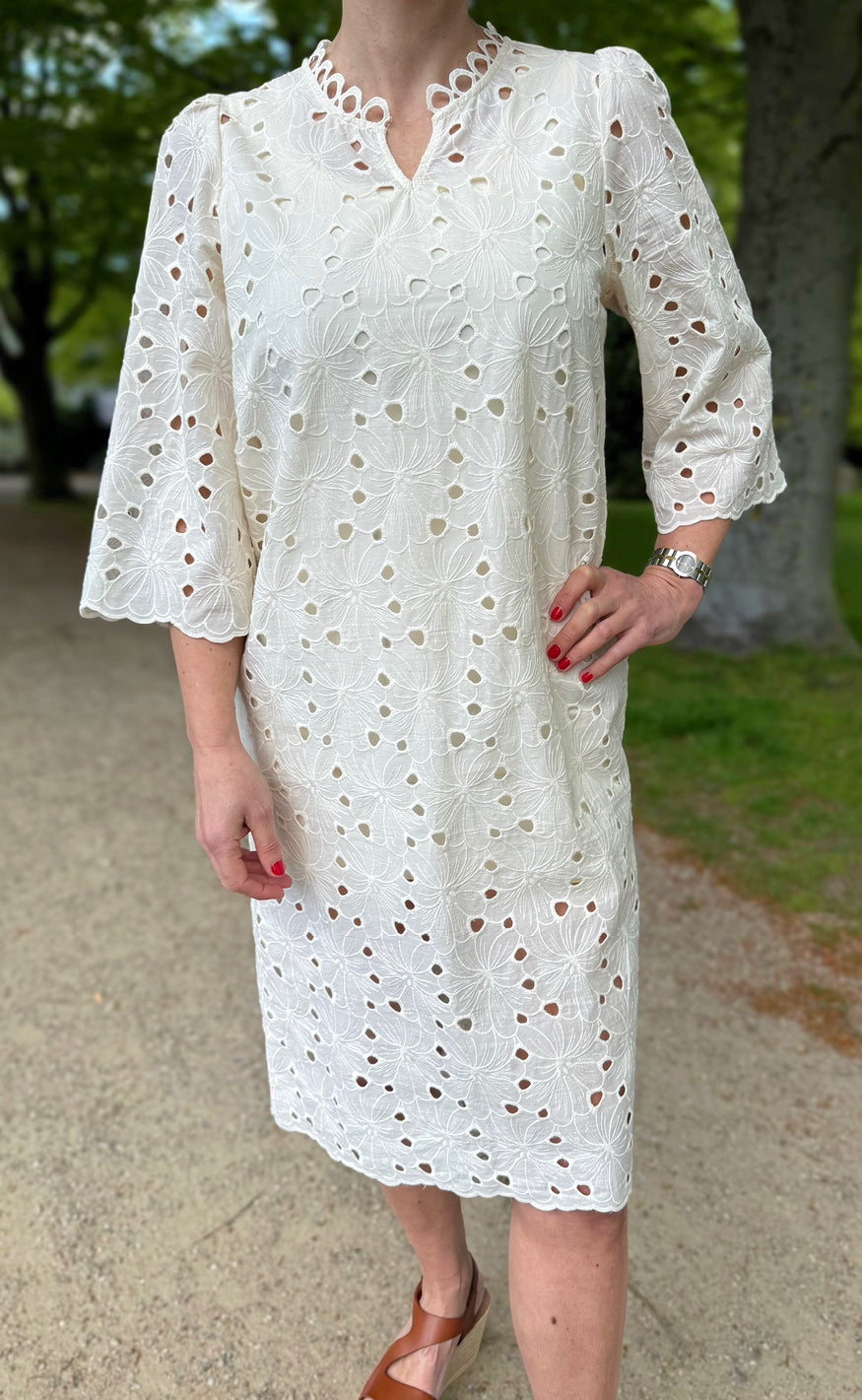 Say INA Copenhagen Kjole - Milla - Off White Lace