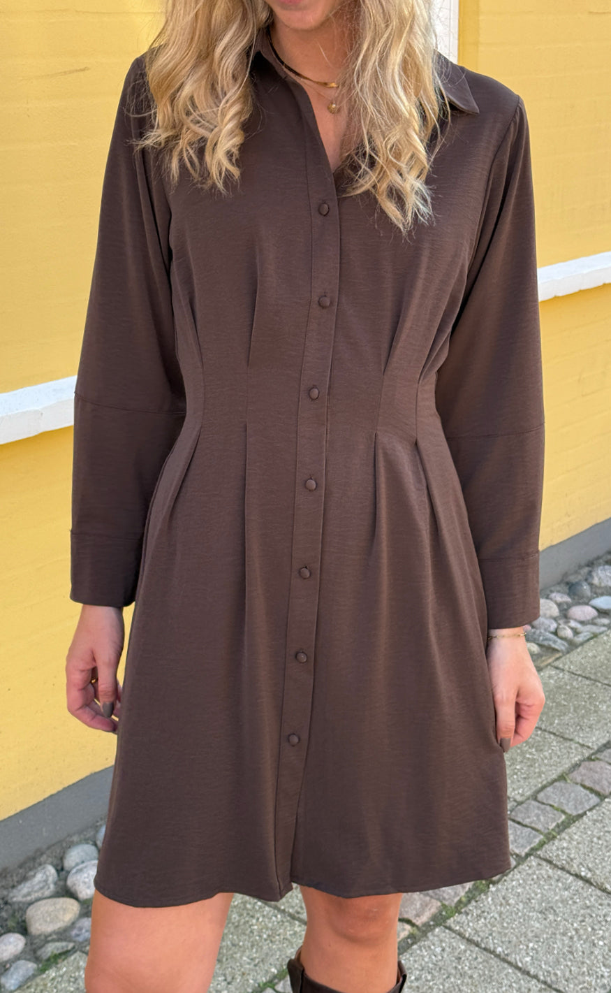 Say INA Copenhagen Kjole - Mille - Brown