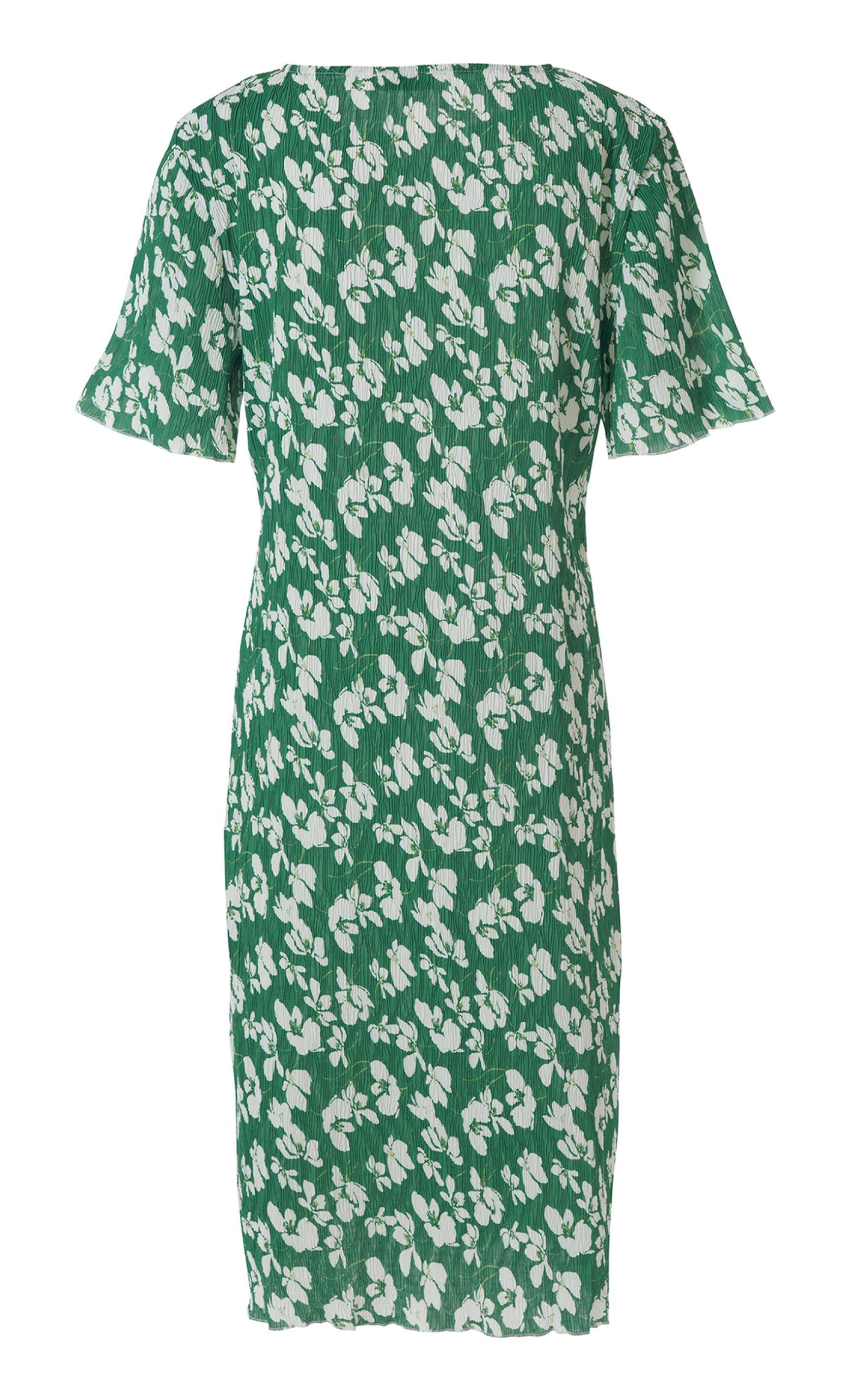 Say INA Copenhagen Kjole - Nancy Plisse - Green Flower