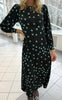 Say INA Copenhagen Kjole - Nova - Black/Turquoise Print