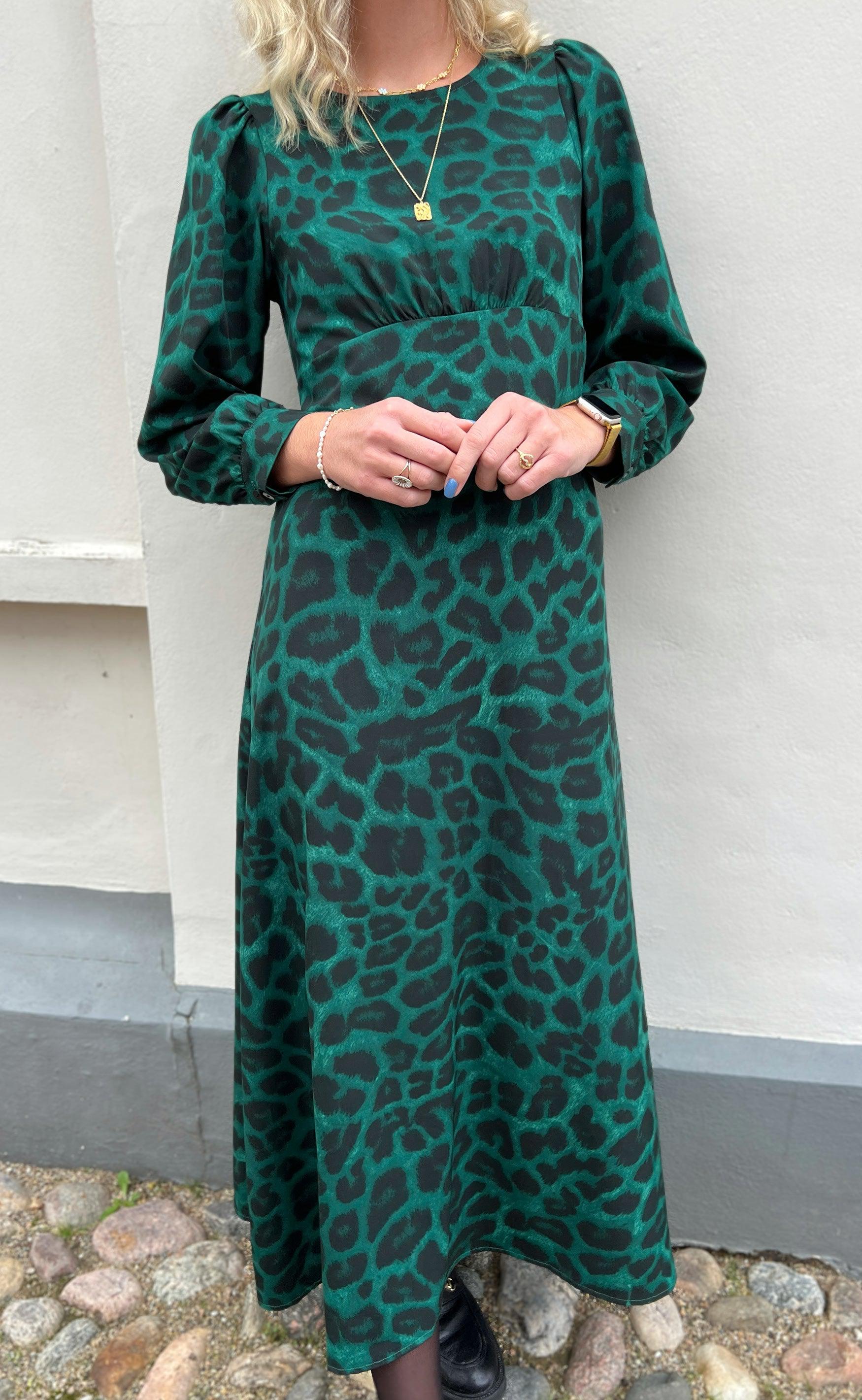 Say INA Copenhagen Kjole - Nova - Green Leopard