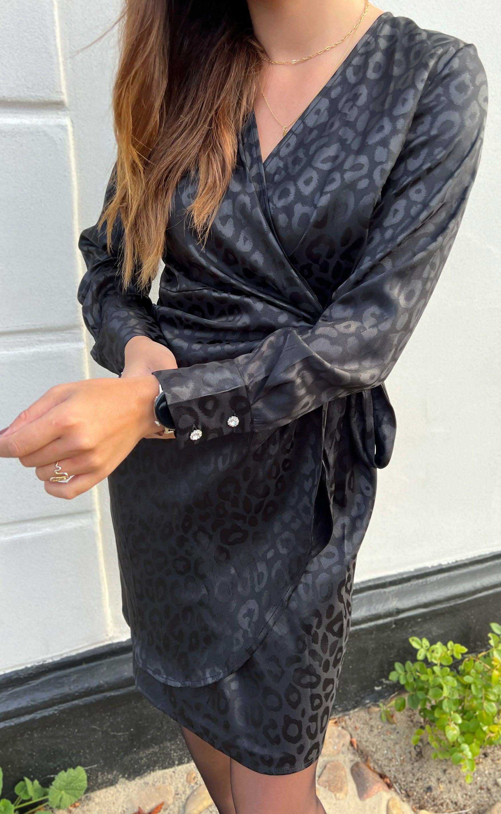Say INA Copenhagen Kjole - Nynne - Black Leopard