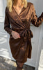Say INA Copenhagen Kjole - Nynne - Chocolate Leopard