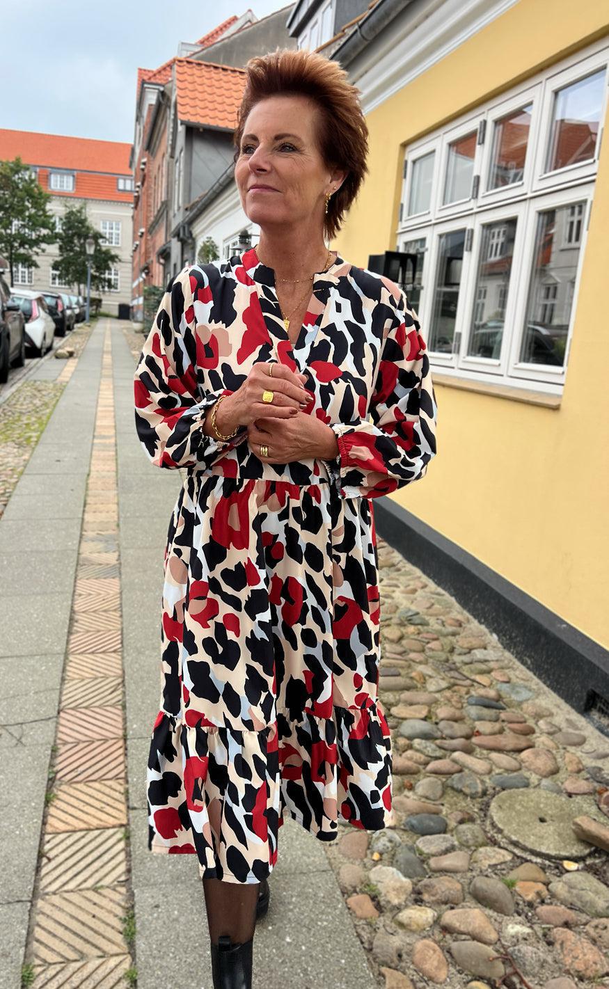 Say INA Copenhagen Kjole - Olinda - Leopard Roses