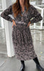 Say INA Copenhagen Kjole - Olivia - Black/Brown Flower