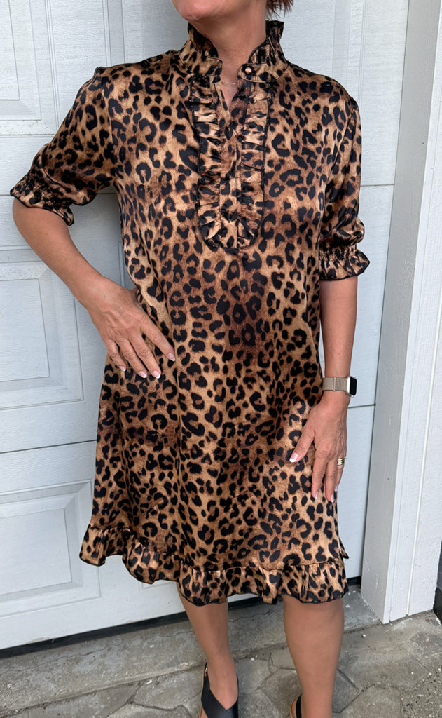 Say INA Copenhagen Kjole - Philine - Leopard