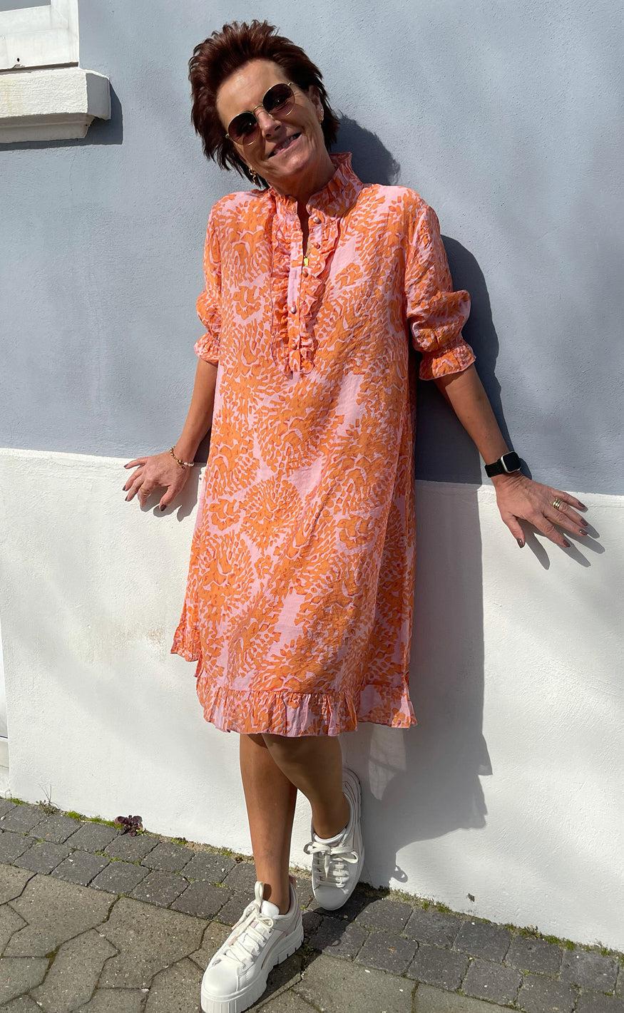 Say INA Copenhagen Kjole - Philine - Orange Dream