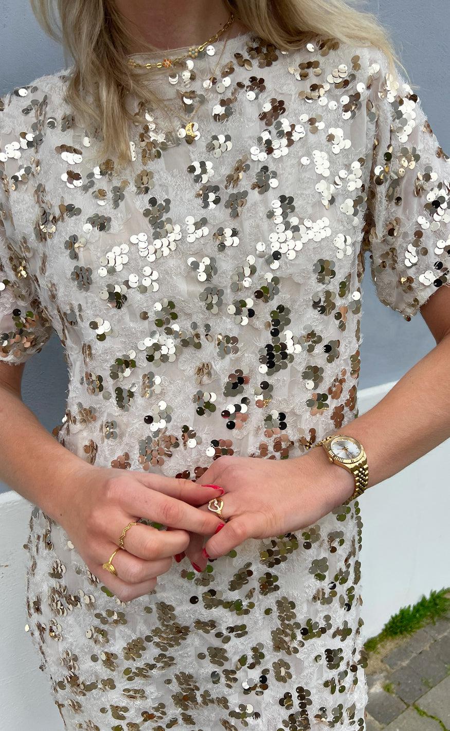 Say INA Copenhagen Kjole - Rebecca Sequin - Champagne